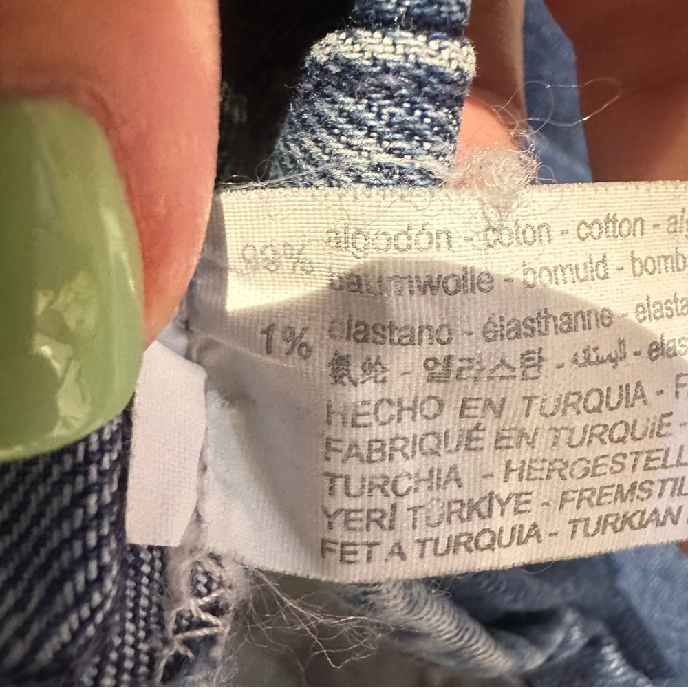 Zara Denim Button-Front Mini Dress - Picture 4 of 4